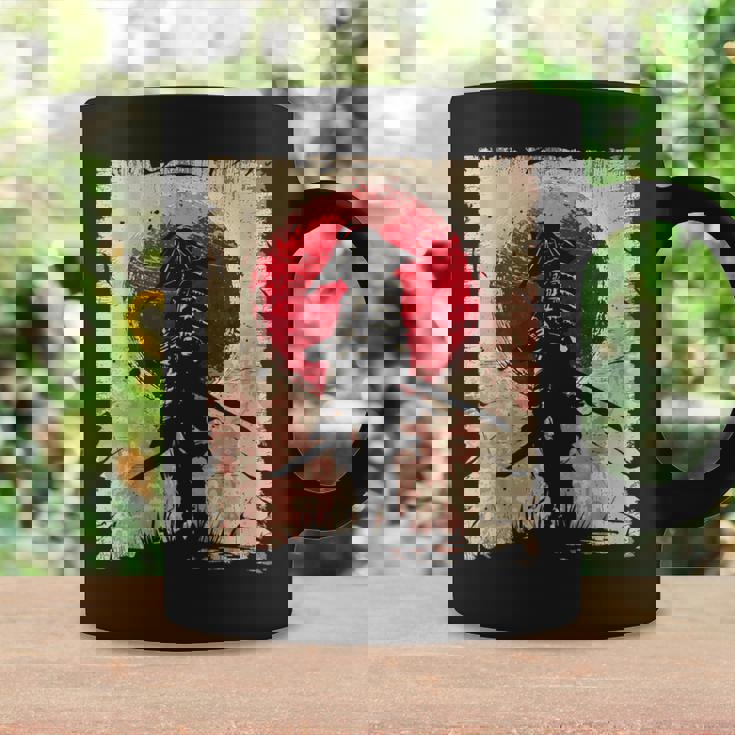 日本アート サムライ ビンテージ ファイター レトロデザイン コーヒーマグ ギフトのアイデア