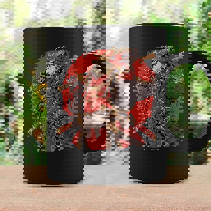 日本美術 パンダ 忍者 浮世絵 アニメ風 サムライパンダ コーヒーマグ ギフトのアイデア