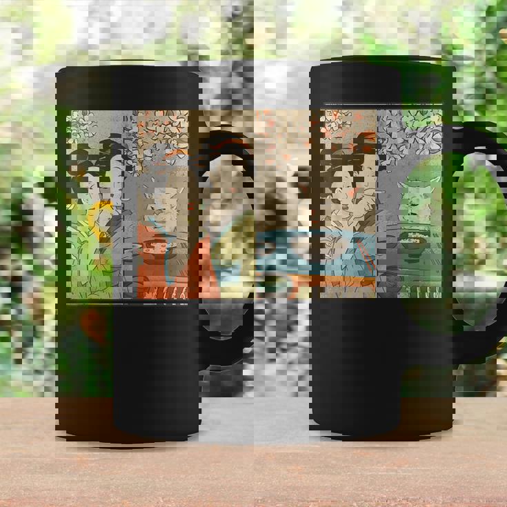 日本美術 桜猫と寿司 コーヒーマグ ギフトのアイデア