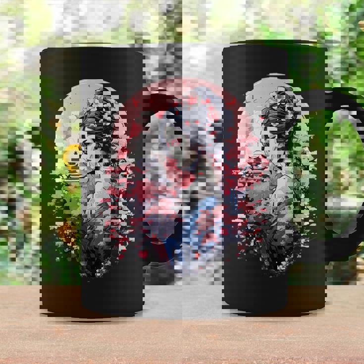 日本美術 浮世絵 アニメ 芸者 桜 富士山 コーヒーマグ ギフトのアイデア