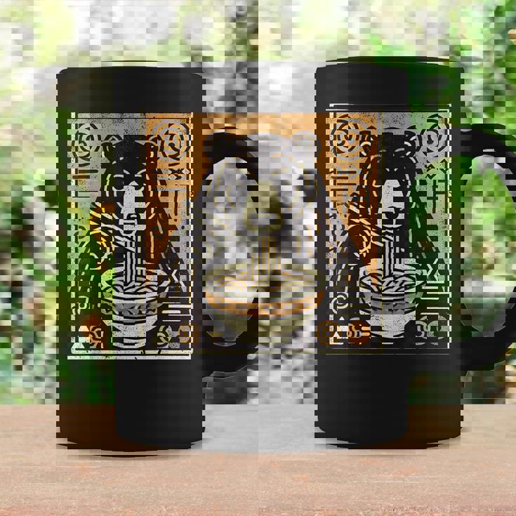 日本美術 野生動物 麺好き かわいい くま ラーメン コーヒーマグ ギフトのアイデア