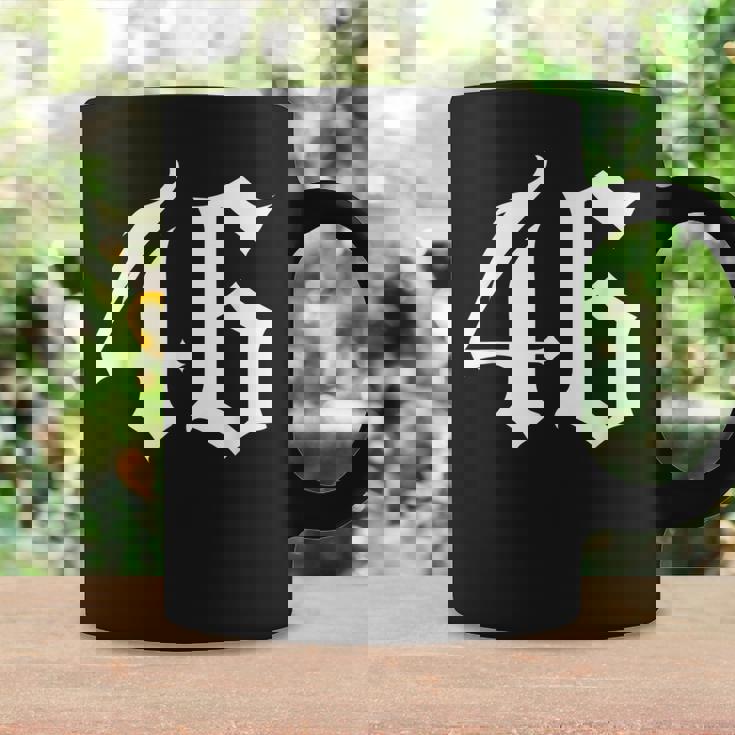 旧英数字 46 46 コーヒーマグ ギフトのアイデア