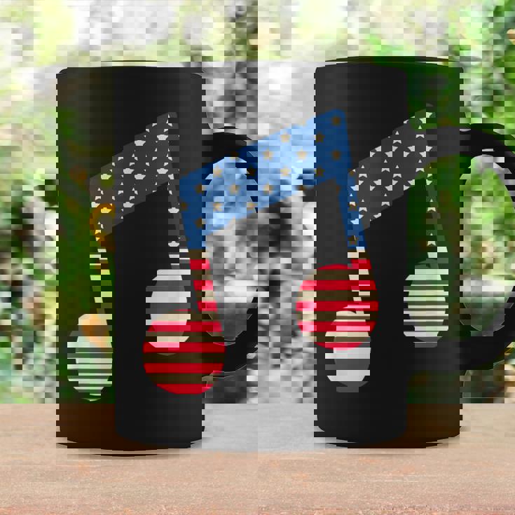 星条旗 アメリカ国旗 音符 コーヒーマグ ギフトのアイデア