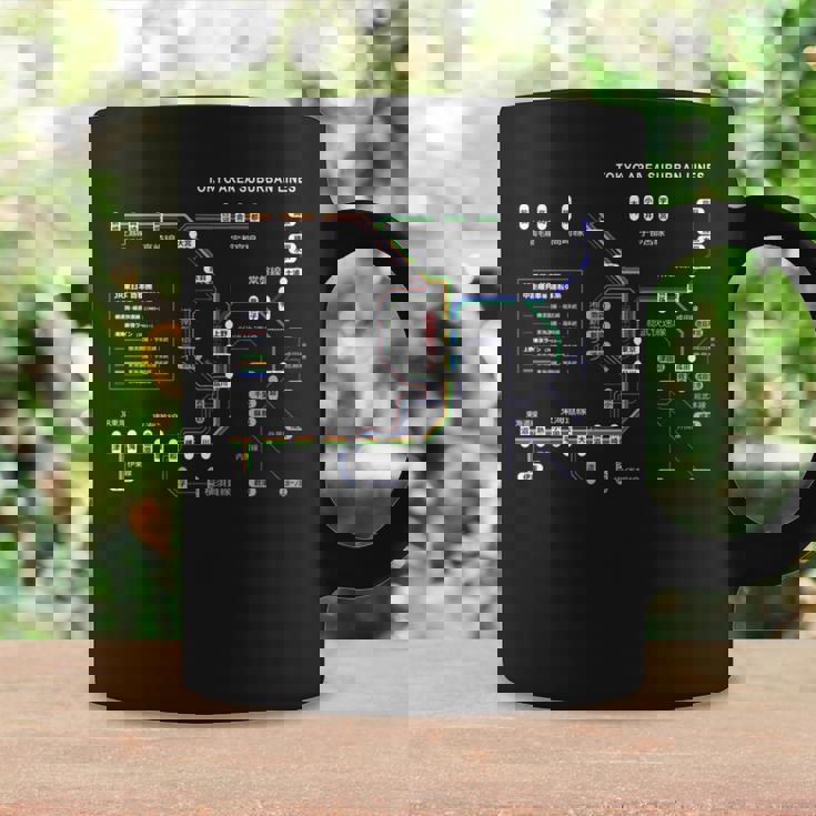 東京 日本 電車 近郊線 鉄道 – おみやげ 路線図 長袖tシャツ コーヒーマグ ギフトのアイデア