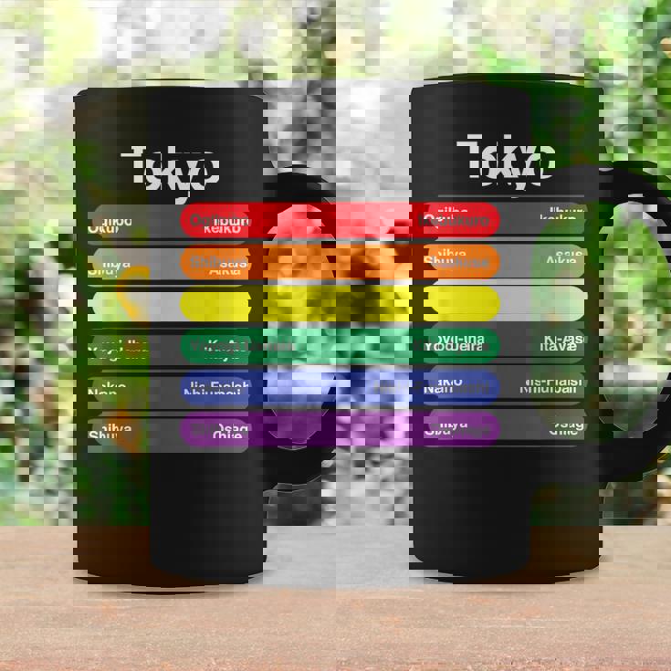 東京プライド レインボーフラッグ カラー メトロ鉄道 Lgbtq コーヒーマグ ギフトのアイデア