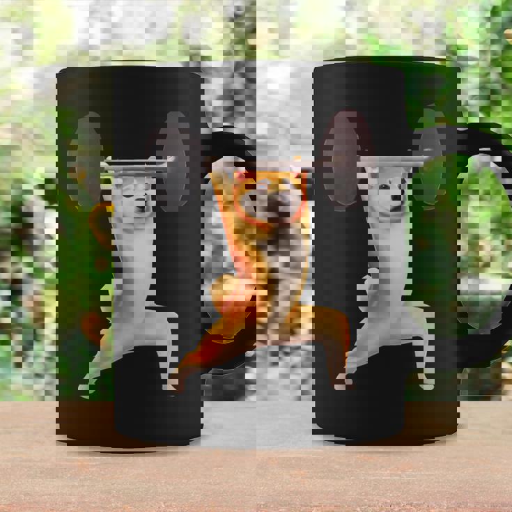 柴犬 イヌ 面白いtシャツ 犬 筋トレ 文字入り メンズ 半袖 服 おもしろグッズ 文字tシャツ ネタ ブラック コーヒーマグ ギフトのアイデア