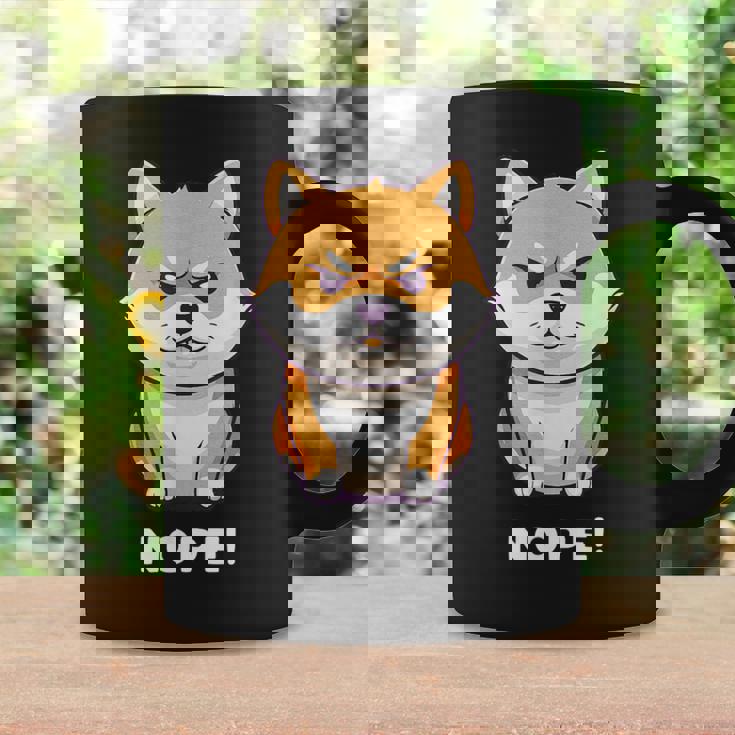 柴犬 犬 赤柴 怒柴 拒否柴 嫌です 怒った犬 かわいい おもしろ コーヒーマグ ギフトのアイデア