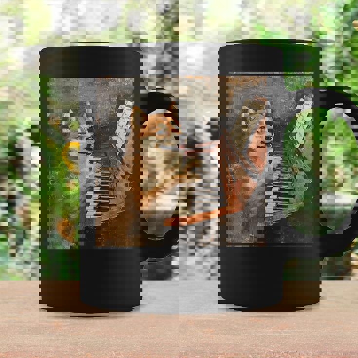 柴犬ピアノ犬 コーヒーマグ ギフトのアイデア