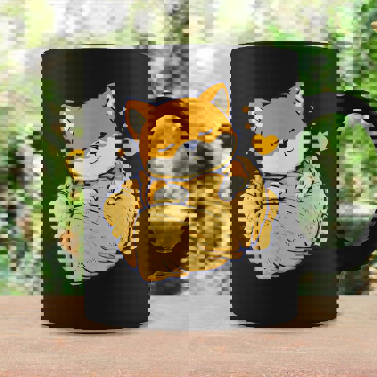 柴犬寝パジャマナイトタイムかわいいグラフィックネグリジェ コーヒーマグ ギフトのアイデア