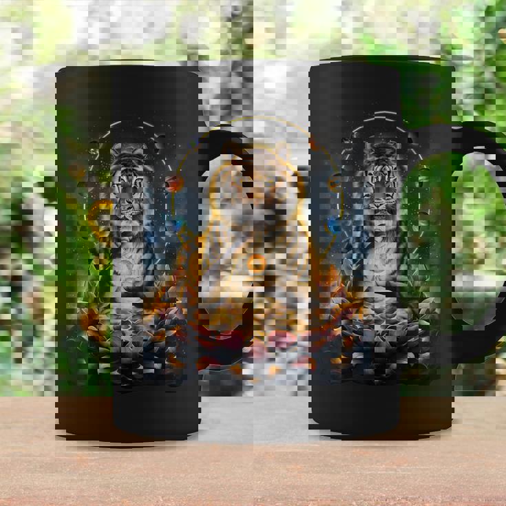 極楽浄土 天国 蓮の花 宇宙 虎 トラ コーヒーマグ ギフトのアイデア