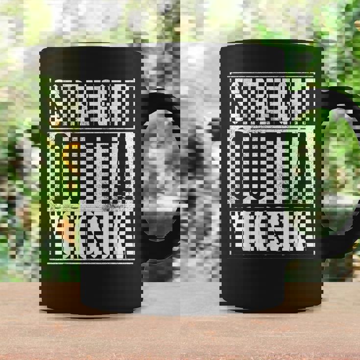 横須賀 ストレート・アウト・オブ・横須賀 コーヒーマグ ギフトのアイデア