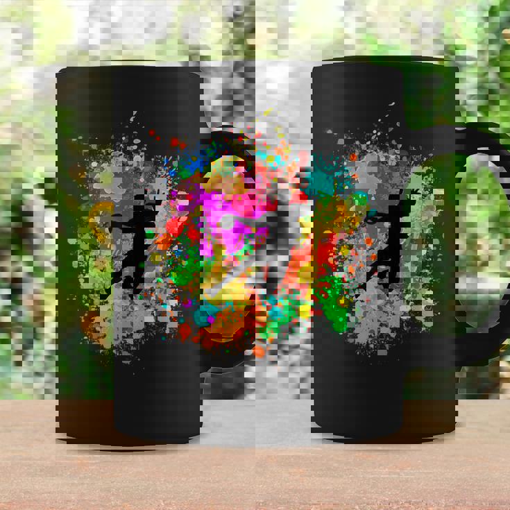 樹脂ボール付きのクールなハンドボールプレーヤー コーヒーマグ ギフトのアイデア