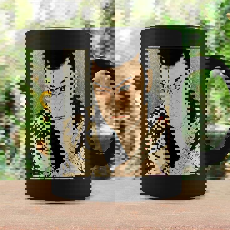 歌舞伎 演劇 俳優 サムライ 俊泉 日本のビンテージアート コーヒーマグ ギフトのアイデア