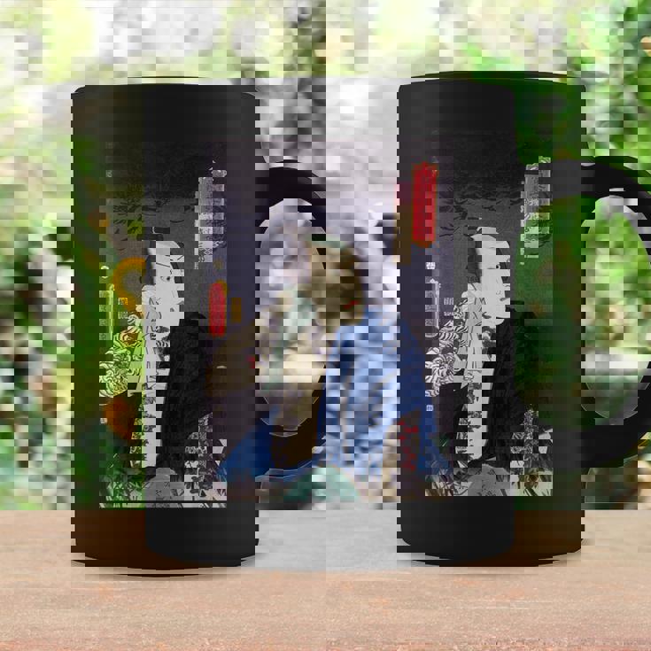 武士 歌舞伎 ヴィンテージ 日本の浮世絵 木版画 コーヒーマグ ギフトのアイデア