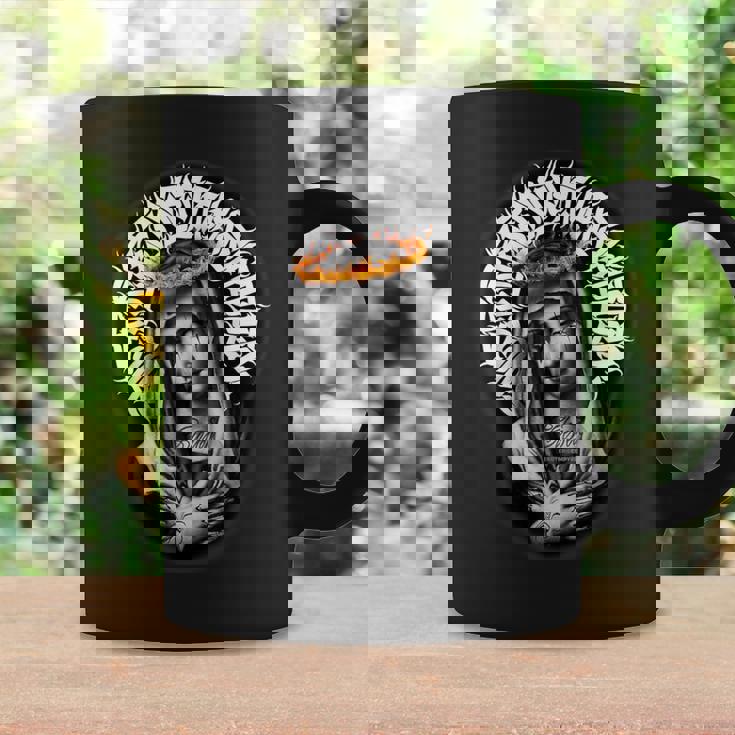 母マリア タトゥー Blessed Pray ゴシック コーヒーマグ ギフトのアイデア