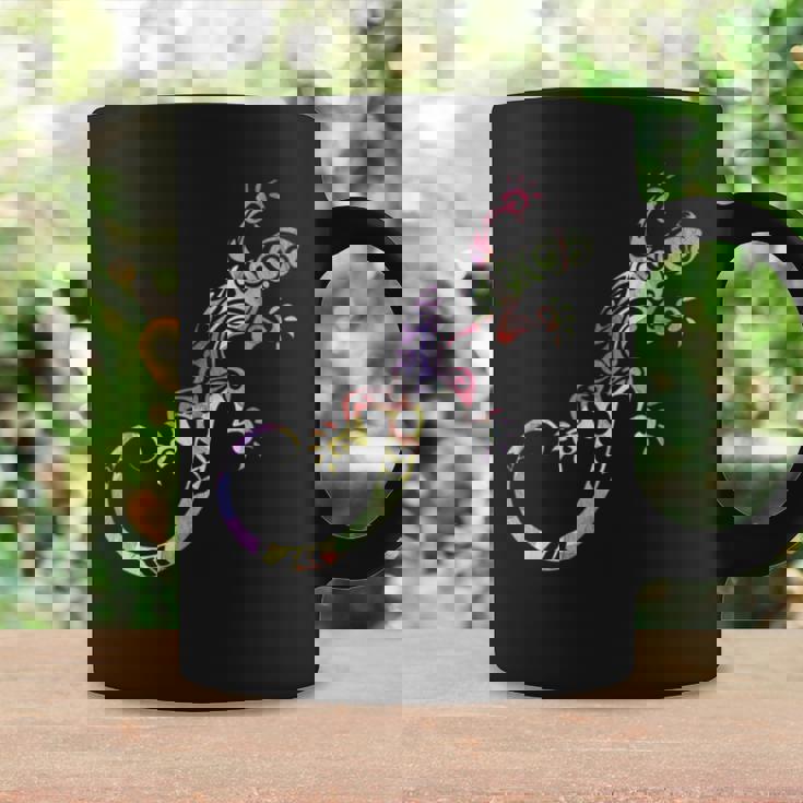 水彩絵の具トカゲ動物爬虫類恋人ヤモリ コーヒーマグ ギフトのアイデア