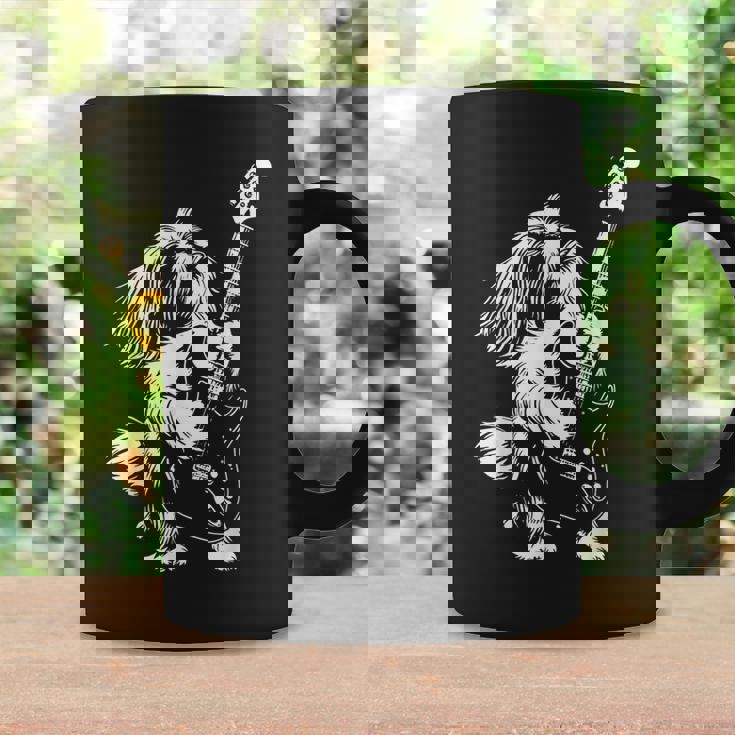 犬 ギタリスト ギター シーズー Dad Mom コーヒーマグ ギフトのアイデア