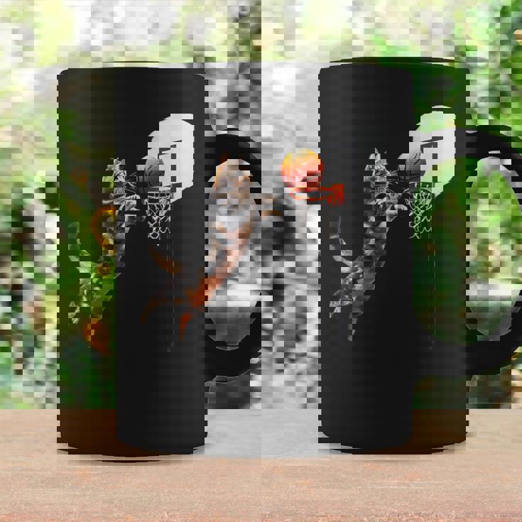 猫 ネコ バスケ 面白いtシャツ 文字入り メンズ おもしろ 面白い 服 おもしろグッズ ネタ 浮世絵 コーヒーマグ ギフトのアイデア