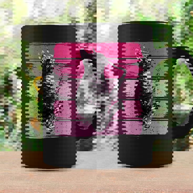 猫 演奏 サックス おもしろい 猫 ジャズ サックス レトロ サックス コーヒーマグ ギフトのアイデア