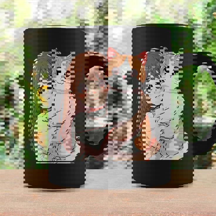 猫と少女 Cat And Girl コーヒーマグ ギフトのアイデア