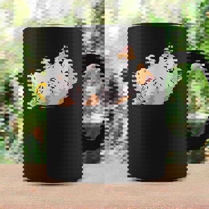 猫のへそ天 Cat Belly Trap コーヒーマグ ギフトのアイデア