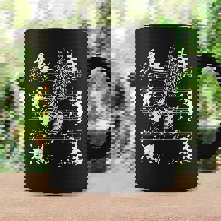 猫好きのトランペット奏者のためのトランペット猫 コーヒーマグ ギフトのアイデア