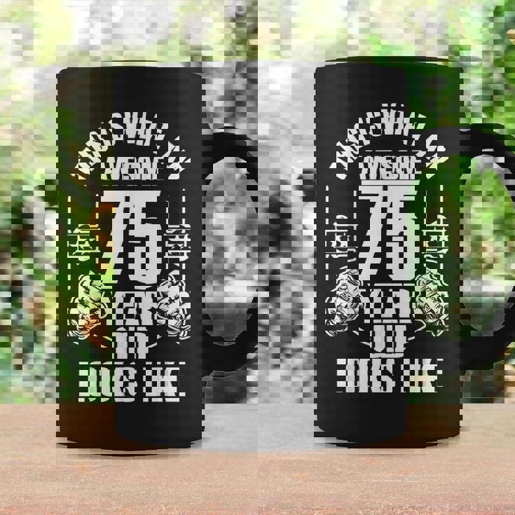 男性、女性、75歳の誕生日への75歳の誕生日プレゼント コーヒーマグ ギフトのアイデア