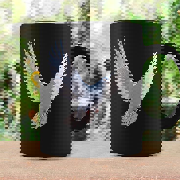 白いハト 白いキジバト 甘いハト コーヒーマグ ギフトのアイデア