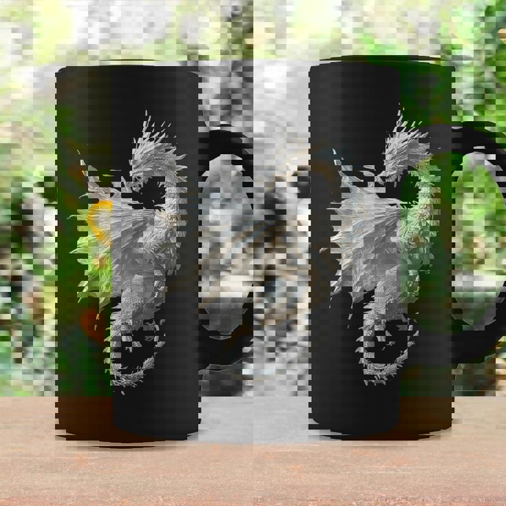 白龍 グラフィック 神話イラスト 白龍 コーヒーマグ ギフトのアイデア