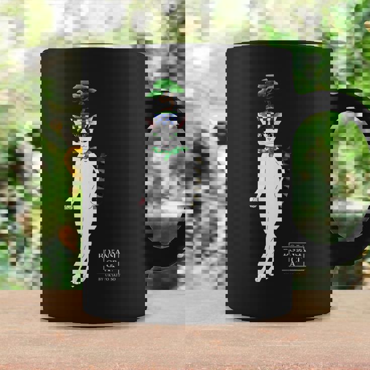 盆栽ねこ 頭に松の盆栽を乗せたハチワレ猫 コーヒーマグ ギフトのアイデア