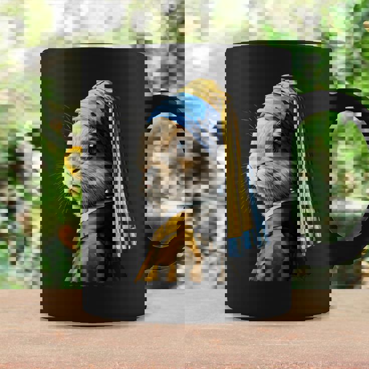 真珠の耳飾りのウサギ コーヒーマグ ギフトのアイデア