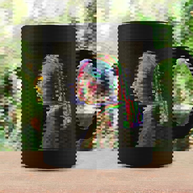 真珠の耳飾りの少女ヨハネスフェルメールグリッチ絵画 Girl With A Pearl Earringermeer コーヒーマグ ギフトのアイデア