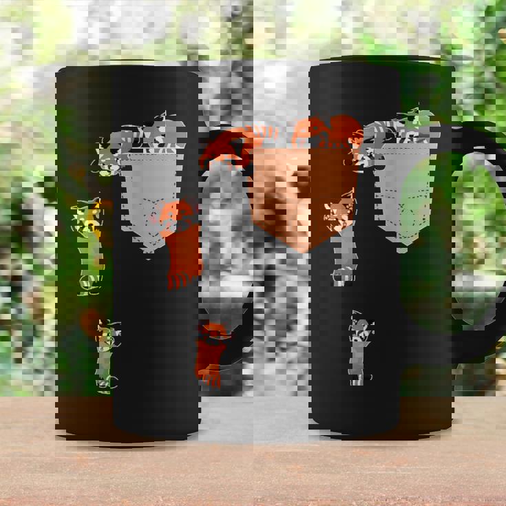 私のポケットファニーで家族のレッドパンダ コーヒーマグ ギフトのアイデア