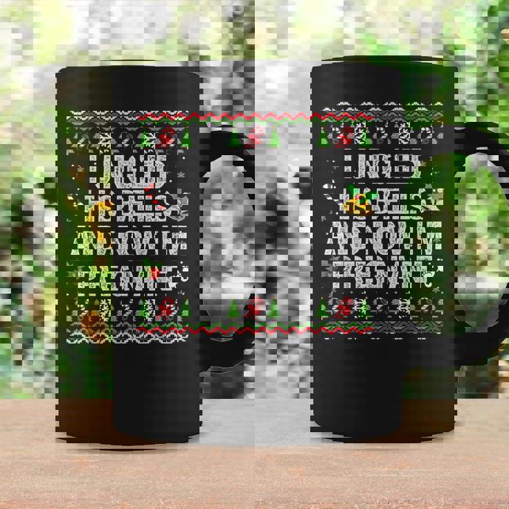 私は彼のベルを鳴らして今妊娠中クリスマス妊娠 コーヒーマグ ギフトのアイデア