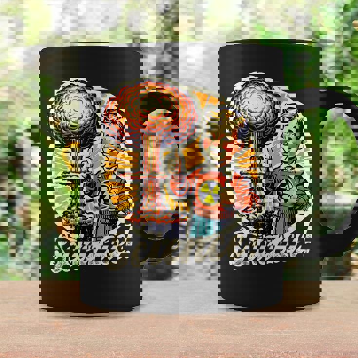 科学 核 原爆 爆発 レトロ 面白い 言葉 コーヒーマグ ギフトのアイデア