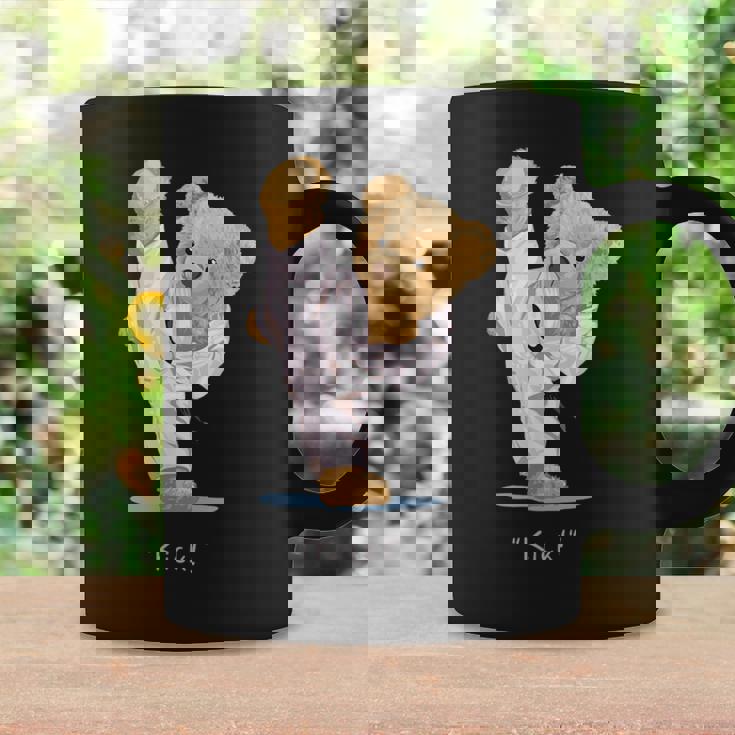 空手 子供用 テディベア テコンドー ボーイズ メンズ コーヒーマグ ギフトのアイデア