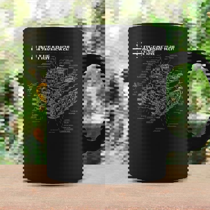 第二次世界大戦ドイツ戦車タイガーiの設計図 コーヒーマグ ギフトのアイデア