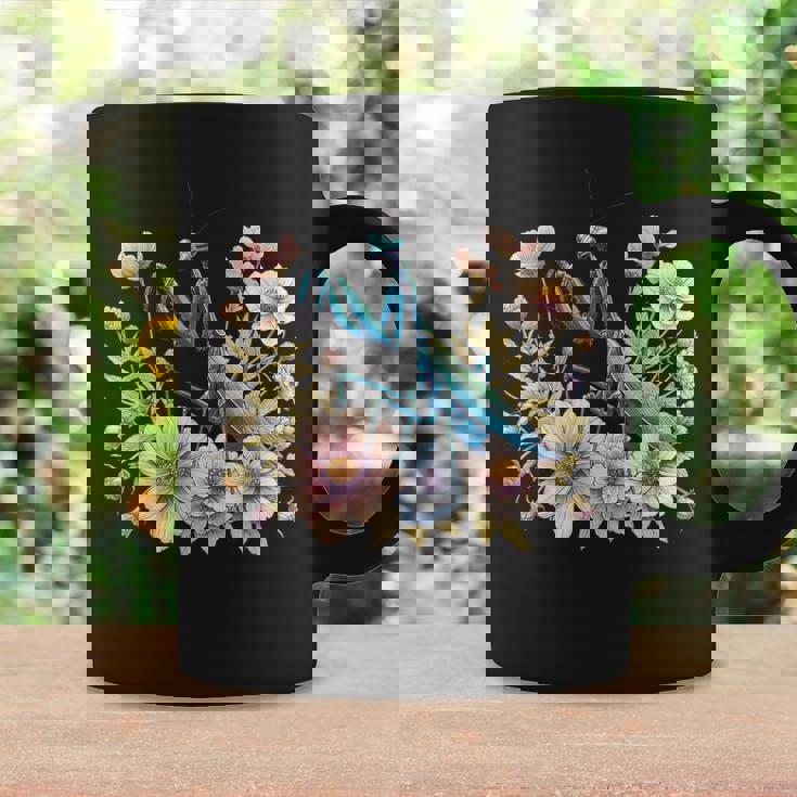 美しい昆虫アート カマキリ コーヒーマグ ギフトのアイデア