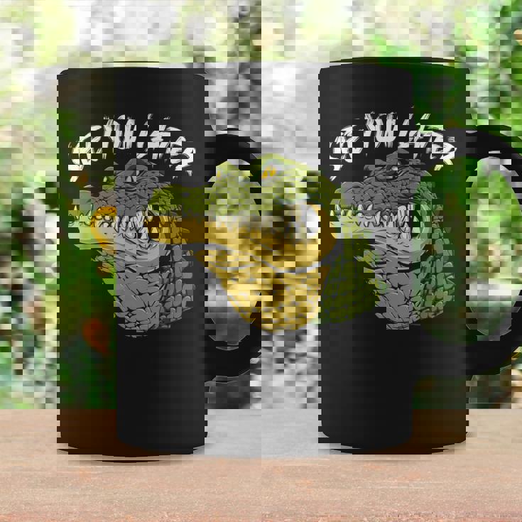 自分らしく生きるか、ワニになるか クロコダイルの言葉 コーヒーマグ ギフトのアイデア