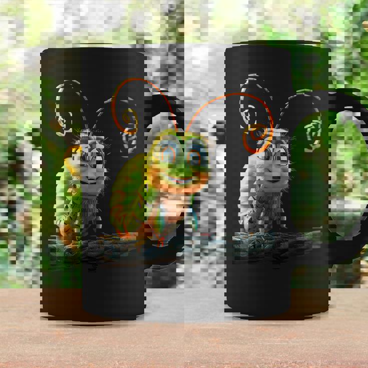 芋虫 面白い芋虫甘い緑の芋虫 コーヒーマグ ギフトのアイデア