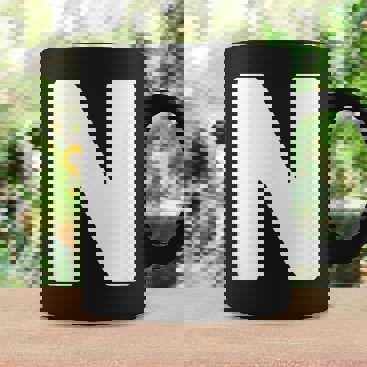 英文字 N 大文字 アルファベット モノグラム イニシャル コーヒーマグ ギフトのアイデア