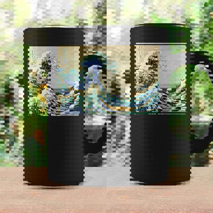 葛飾 北斎 神奈川沖浪裏 有名なヴィンテージアート スタイリッシュ コーヒーマグ ギフトのアイデア