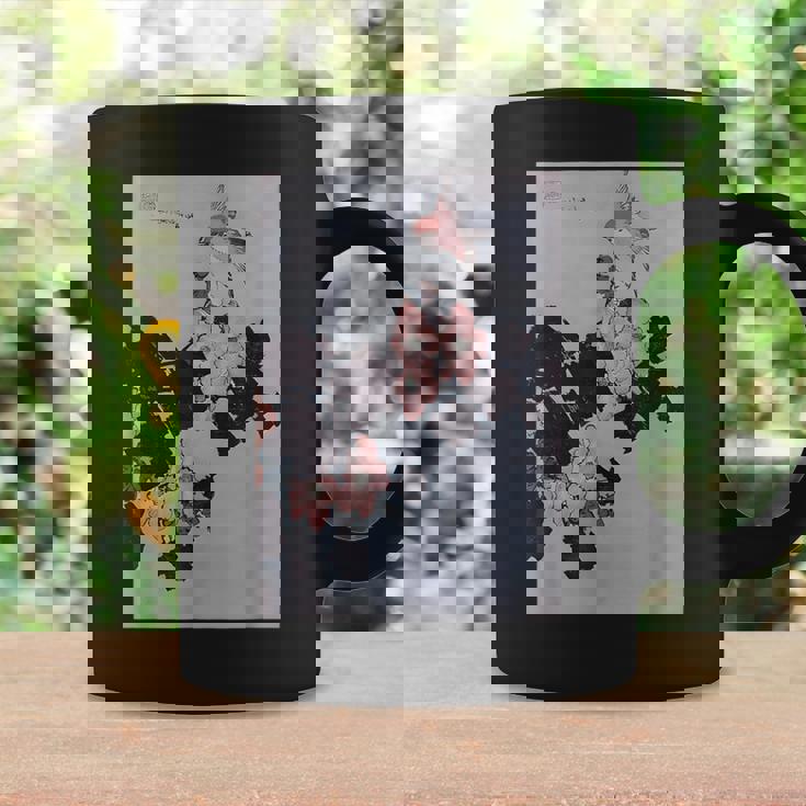 葛飾北斎作 ハイビスカスとスズメ コーヒーマグ ギフトのアイデア