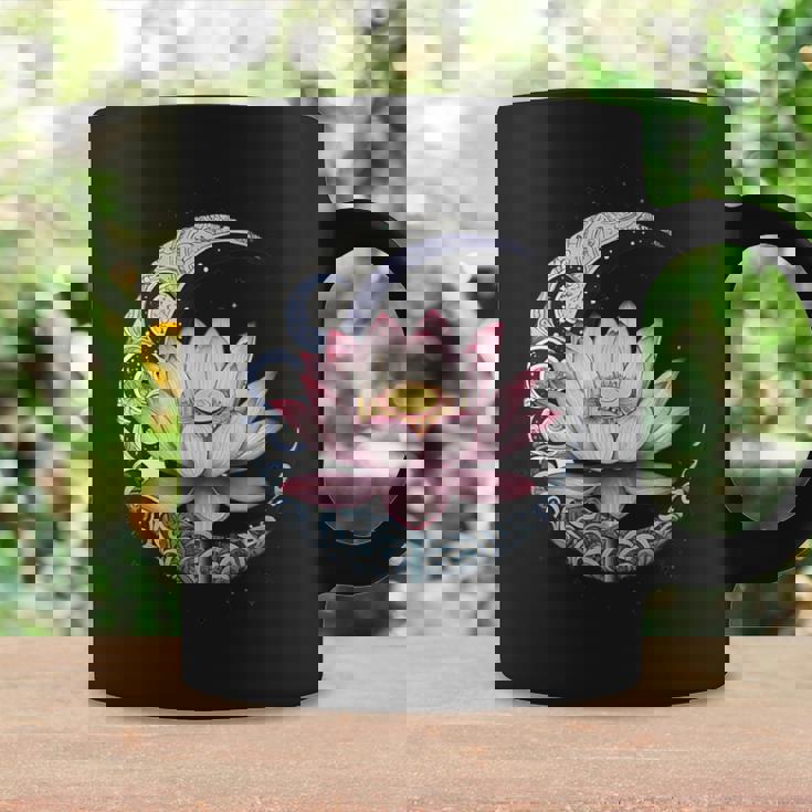 蓮の花 ヨガ 形而上学 コーヒーマグ ギフトのアイデア