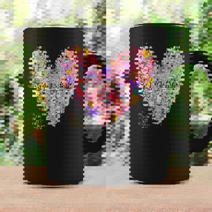 蝶 ハート かわいい 庭 コーヒーマグ ギフトのアイデア