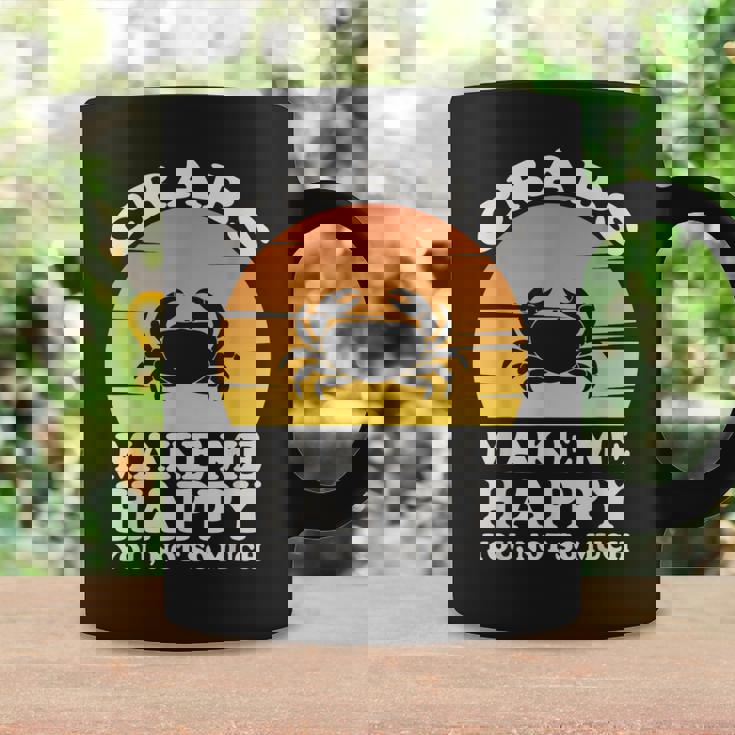 蟹は私を幸せにする カニ服 カニ コーヒーマグ ギフトのアイデア