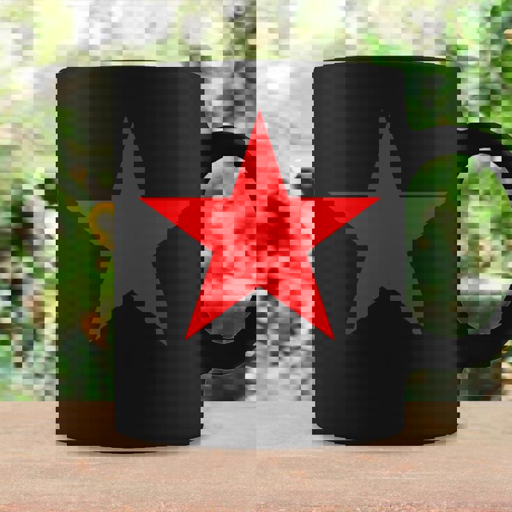 複数のカラーにレッドスター。 コーヒーマグ ギフトのアイデア