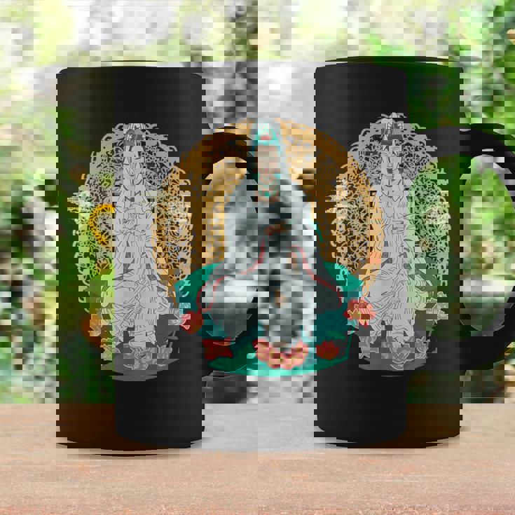 観音菩薩 観音陰仏教 アジアン仏教 コーヒーマグ ギフトのアイデア