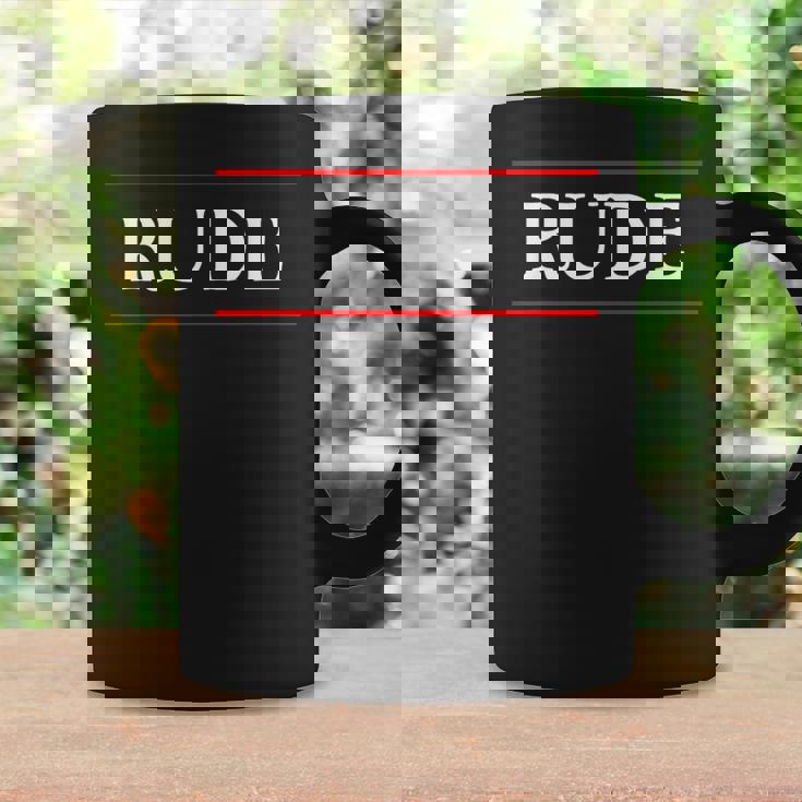 言葉 Rude On It コーヒーマグ ギフトのアイデア