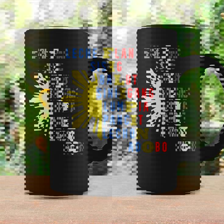 誇り高いフィリピン人のための有名な食べ物 フィリピンのデザイン コーヒーマグ ギフトのアイデア